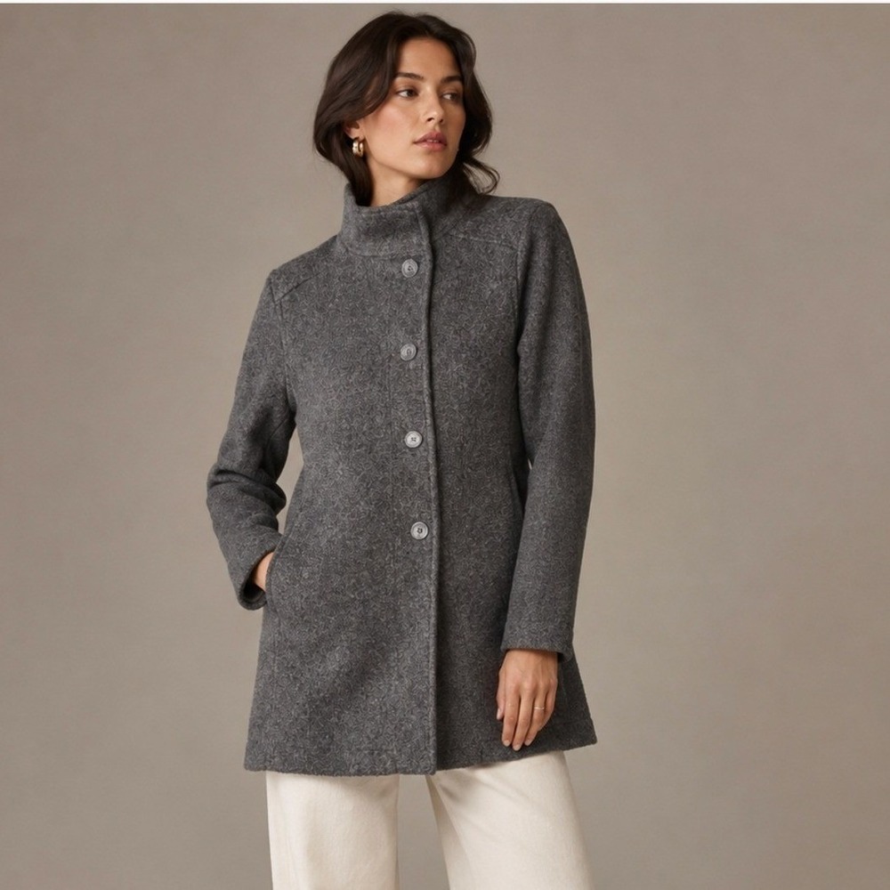 Stormy Kromer Preque Isle Wool Blend Coat S Gray Pea Chore Coat Cabin Gorpcore
